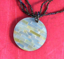 Tile Shell Beaded Necklace - Natural Artist