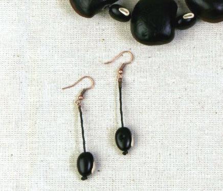Boca de Pescado Seed Earrings - Natural Artist