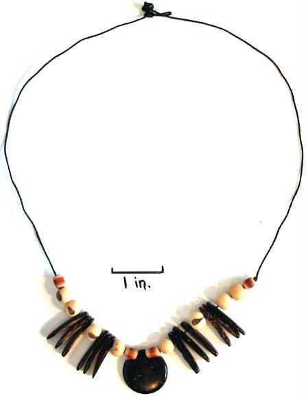 Coconut and Tagua Seed Necklace - Natural Artist