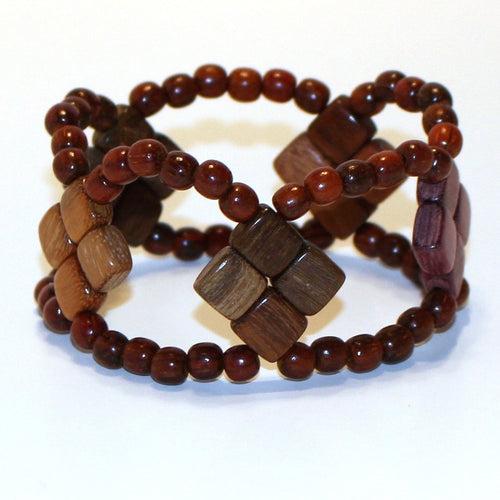 Large Wood Bracelet - Capri - Natural Artist