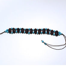 Guanacaste Rainforest Seed and Turquoise Crystal Bracelet - Natural Artist