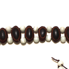 Guanacaste Rainforest Seed and White Crystal Bracelet - Natural Artist